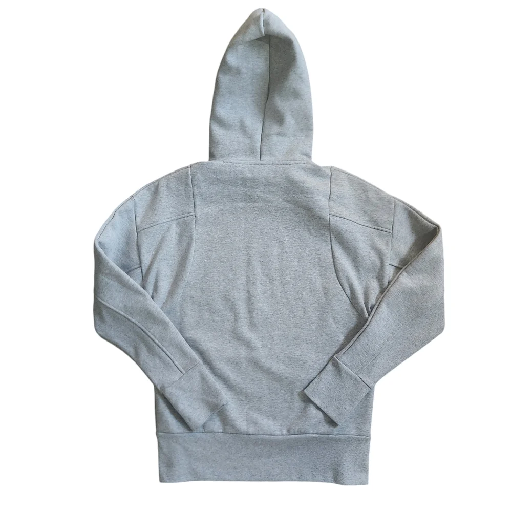 HP!❤️NWT ADIDAS Gray Pullover Logo Hoodie Men's Internal OH Fleece Lined XS - Picture 8 of 16